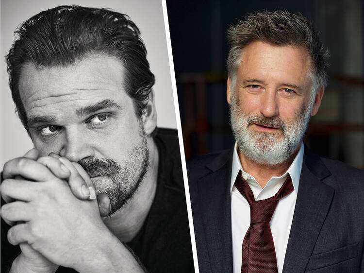 Take in a dark comedy with David Harbour and Bill Pullman