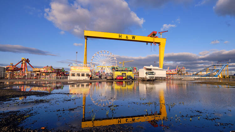 The two iconic cranes that star in ‘Belfast’