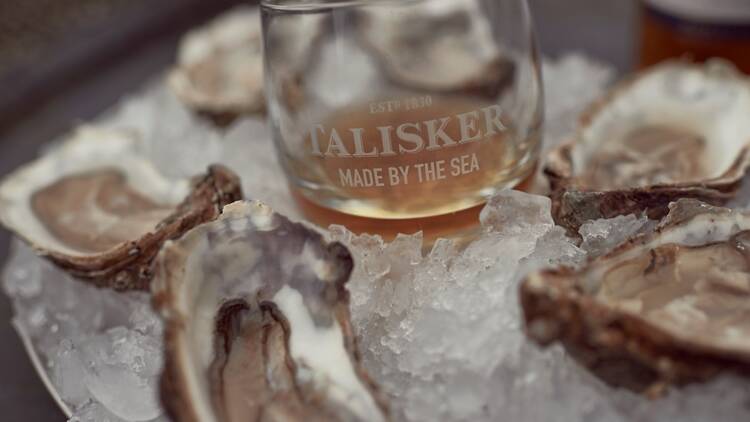 Talisker whisky and oysters
