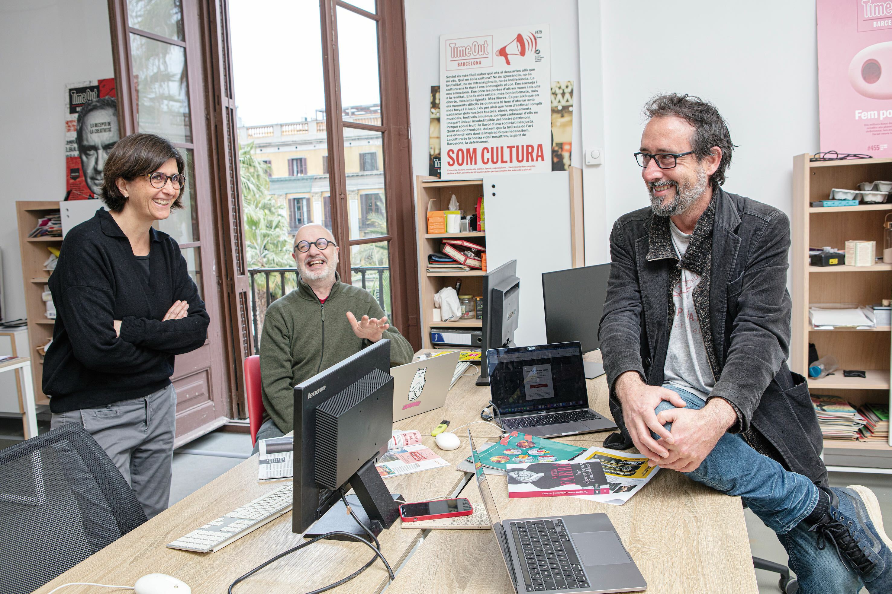 Natza Farré, Rodrigo Fresán i Adrià Pujol Cruells