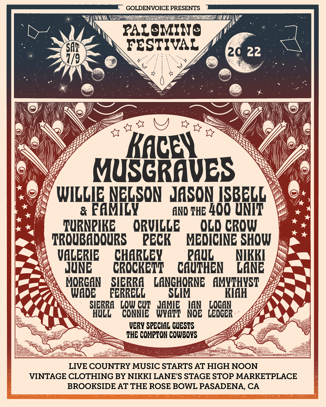 Palomino Festival lineup includes Kacey Musgraves, Willie Nelson and