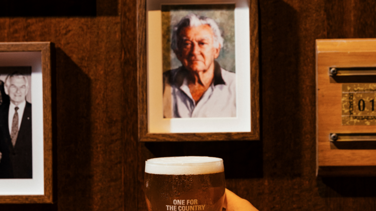 Grab a cold one at this Beer & Leisure Centre dedicated to Bob Hawke