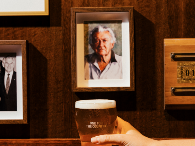 Grab a cold one at this Beer & Leisure Centre dedicated to Bob Hawke