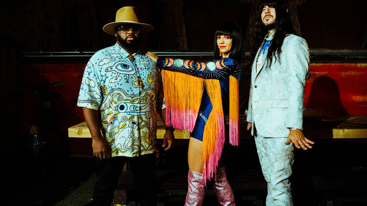 Members of the band Khruangbin. 