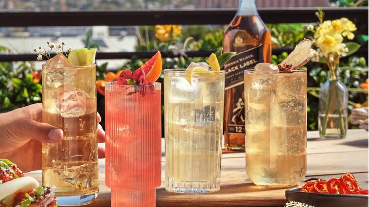 Sunny Afternoon with a spread of delicious Johnnie Walker Highballs 