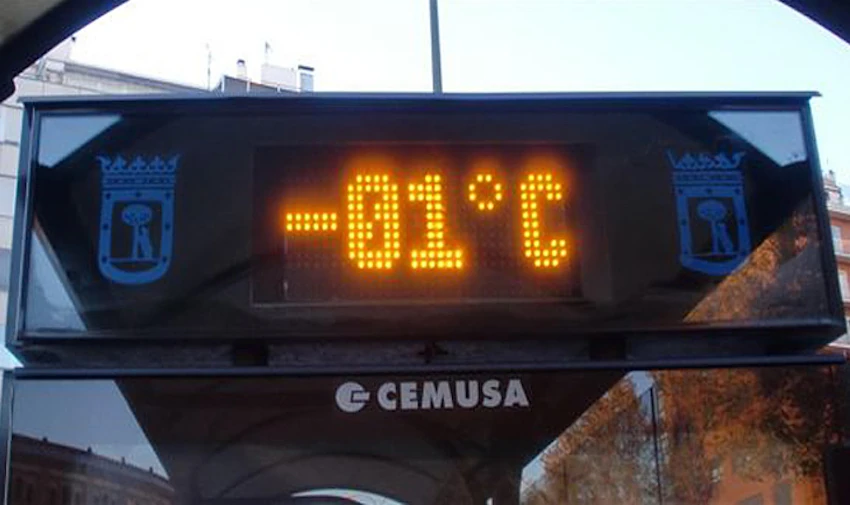 El fr&iacute;o vuelve a Madrid. 