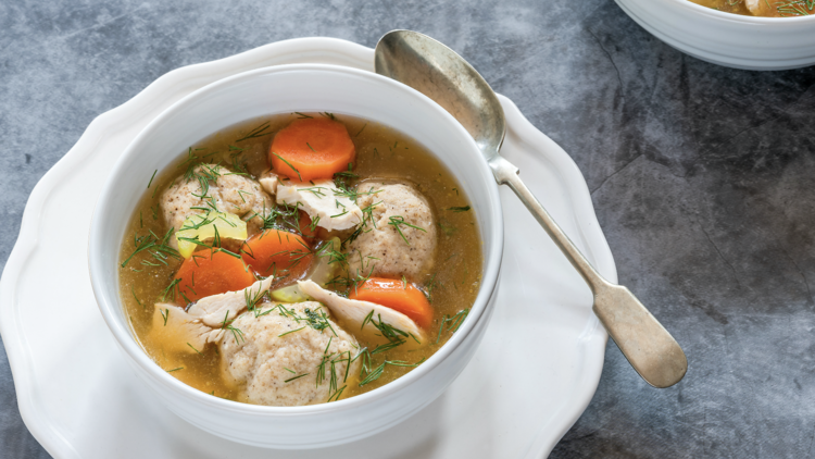 Matzah ball soup