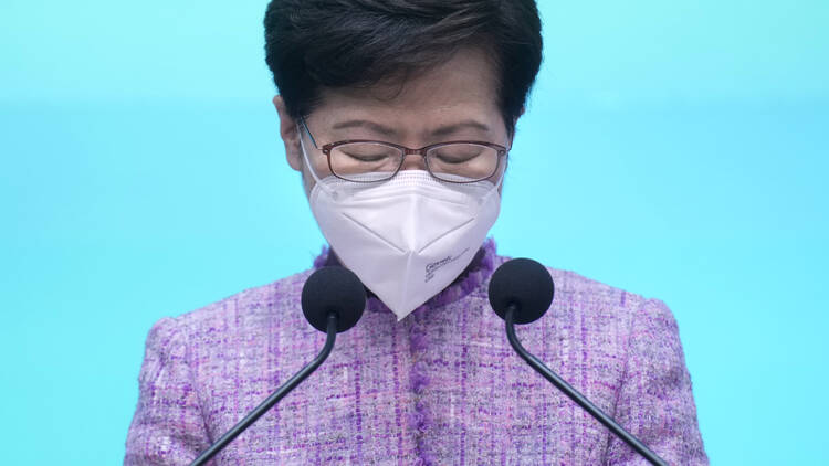 Hong Kong Chief Executive Carrie Lam press conference