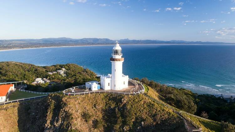Cape Byron Lighthouse sitting on Australia's most easterly point, Byron Bay