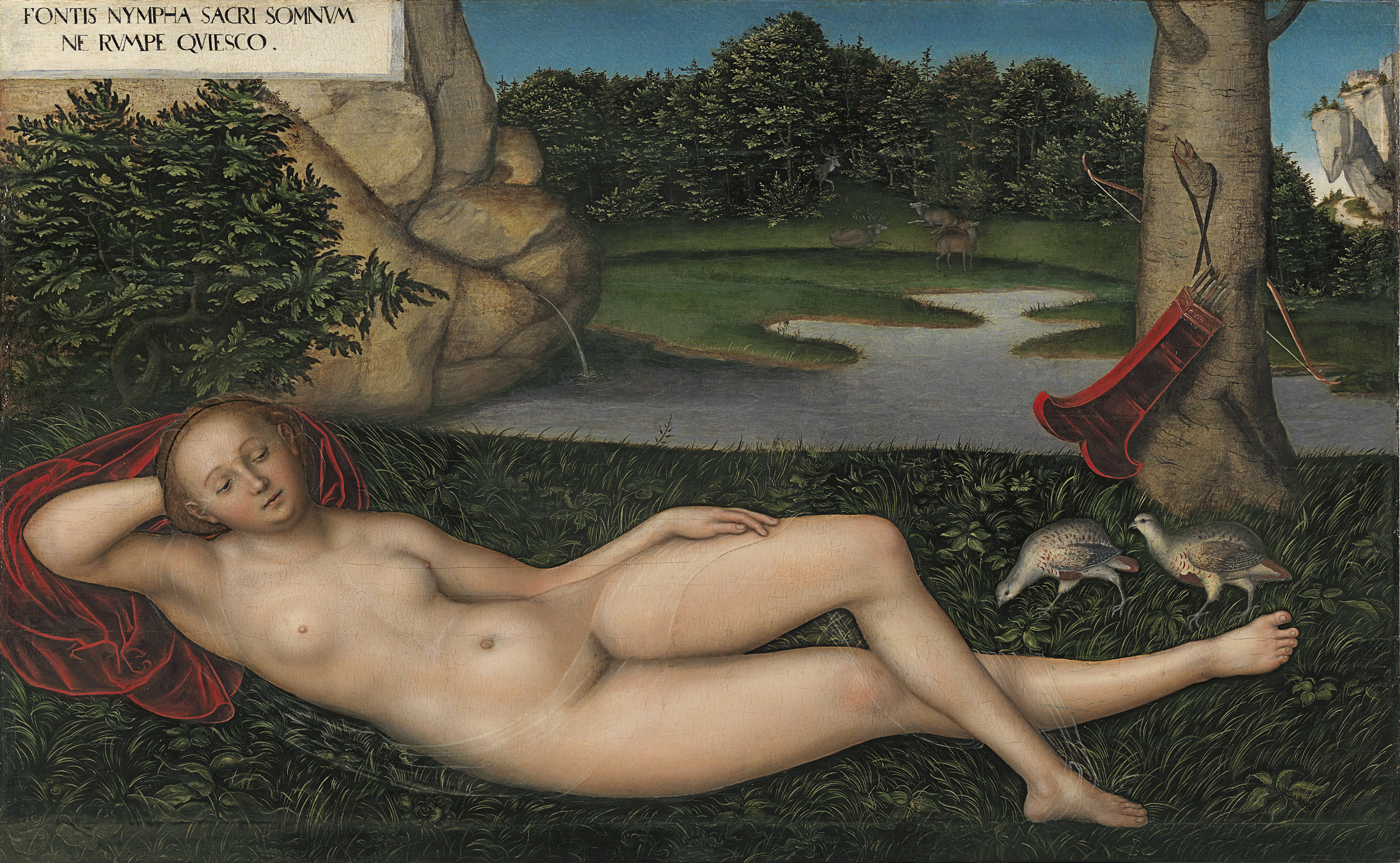 Lucas Cranach el Viejo. La ninfa de la fuente
