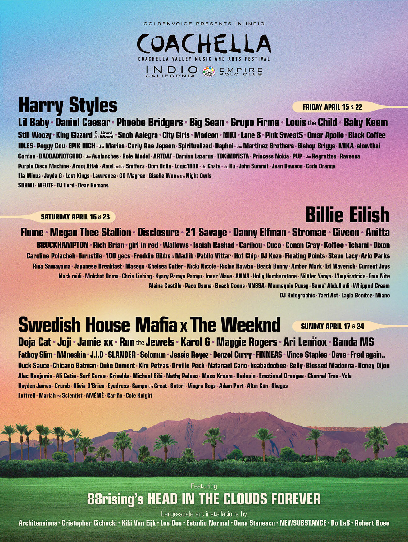 Coachella 2022 lineup 