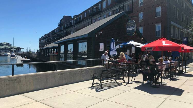 Have a meal with a side of waterfront views
