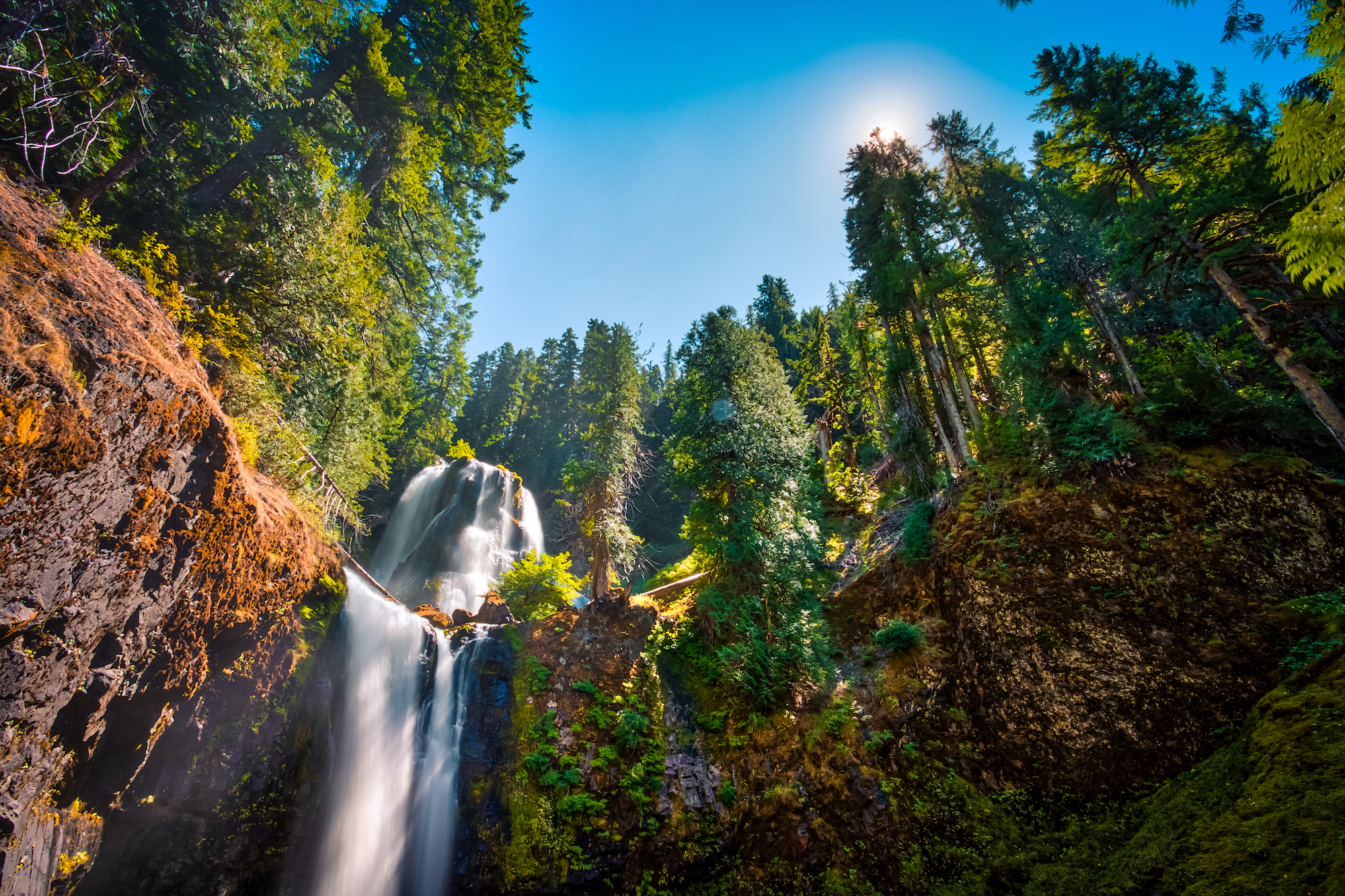 Paradise Falls, Near Mt St Helen In the Pinchot Gifford Nat…