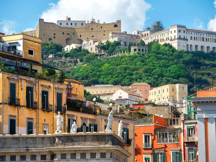 Castel Sant Elma watches over Naples