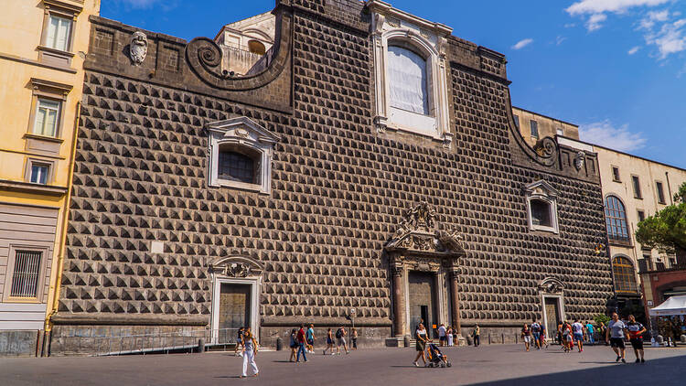 The fascinating church on Piazza Gesu Nuovo, Naples