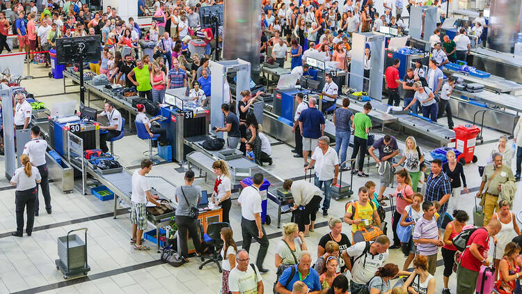 Busy airport