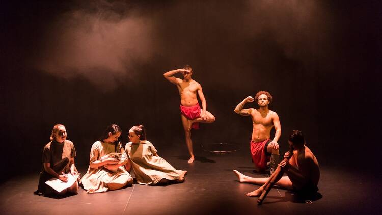 A contemporary Indigenous dance performance