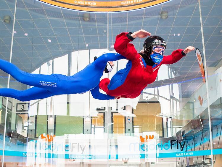 Volar en un túnel del viento