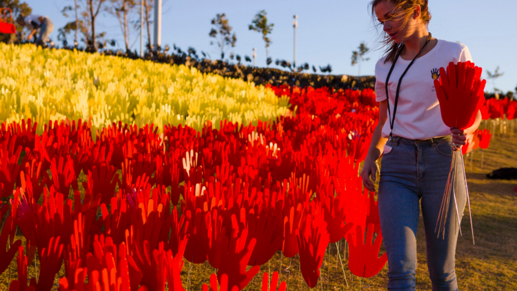 Sea of Hands at Royal Botanic Garden Sydney