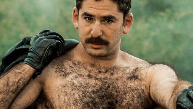 Josh Glanc in motorcycle gloves in a promotional image for MICF