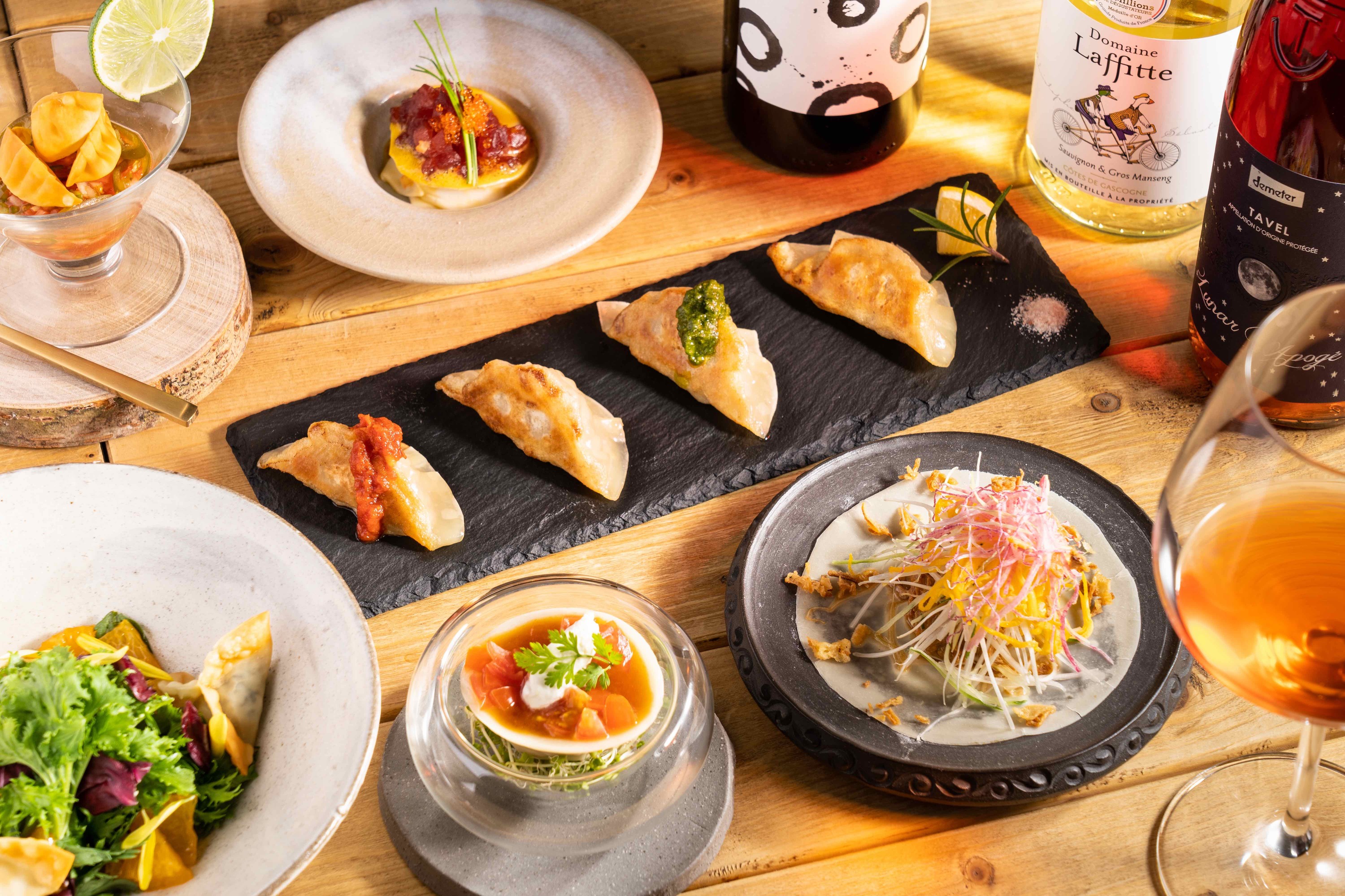 日本初 フルコースで楽しむ餃子ビストロ店 She Meguro が目黒にオープン