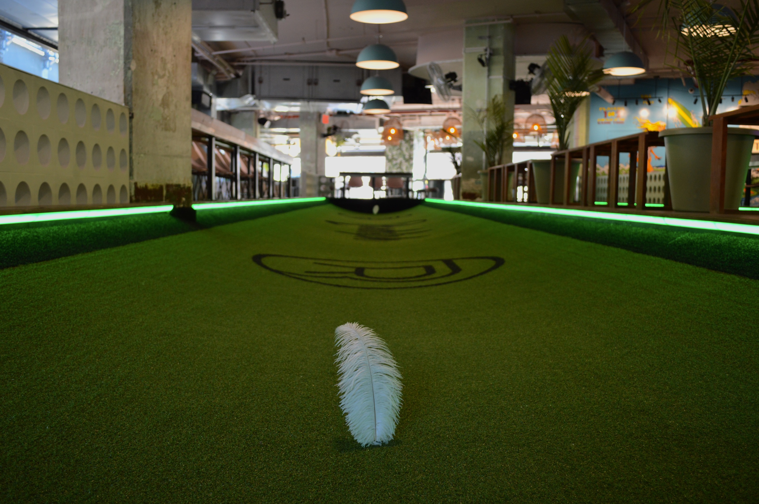 You can play feather bowling at this Brooklyn bar