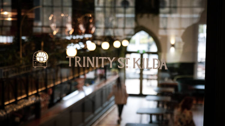 The interior of Trinity bar in St Kilda