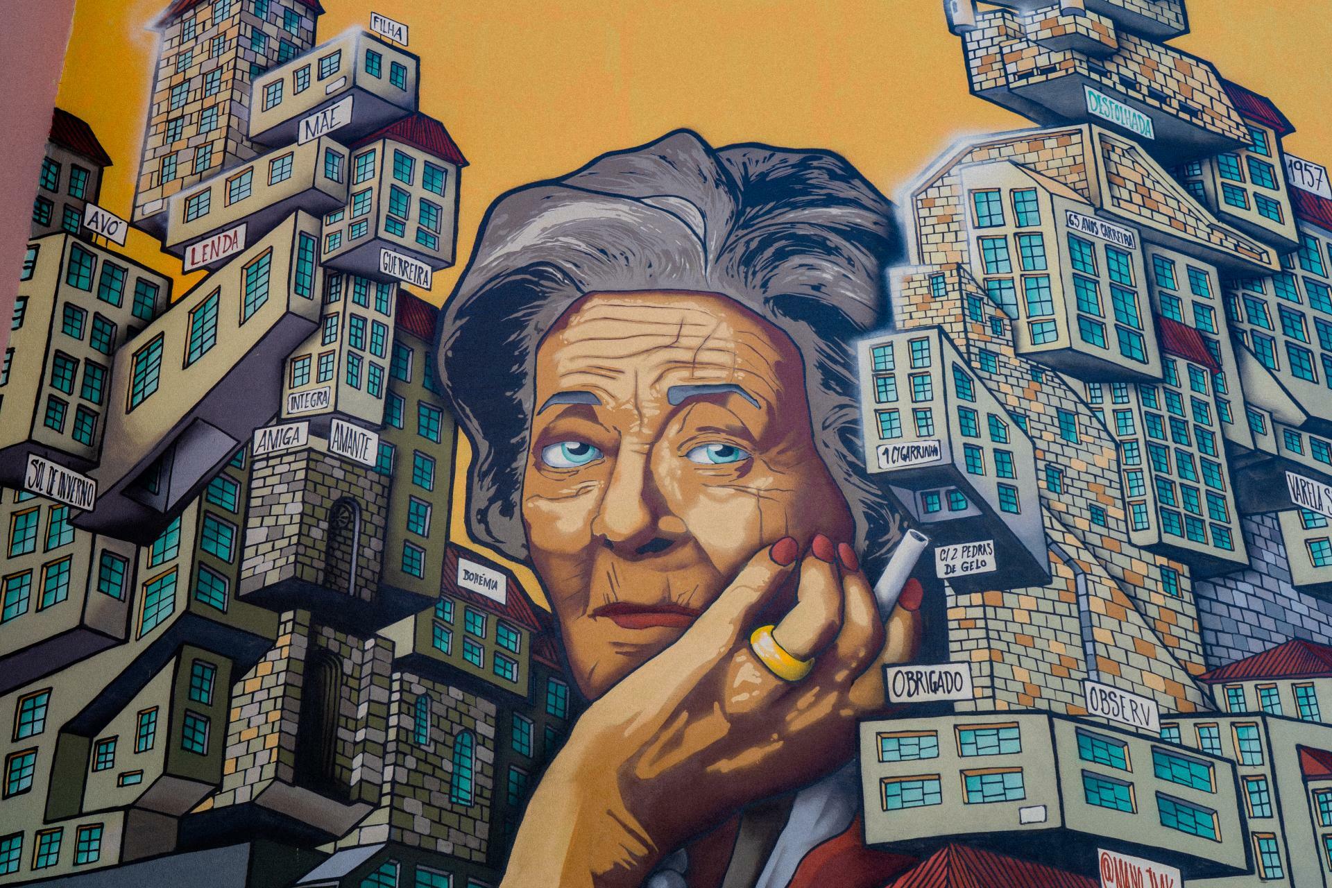 Mural de Simone de Oliveira – Galeria dos Inesquecíveis
