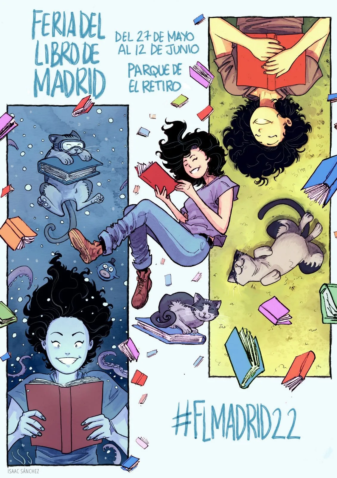 Cartel de la Feria del Libro de Madrid 2022