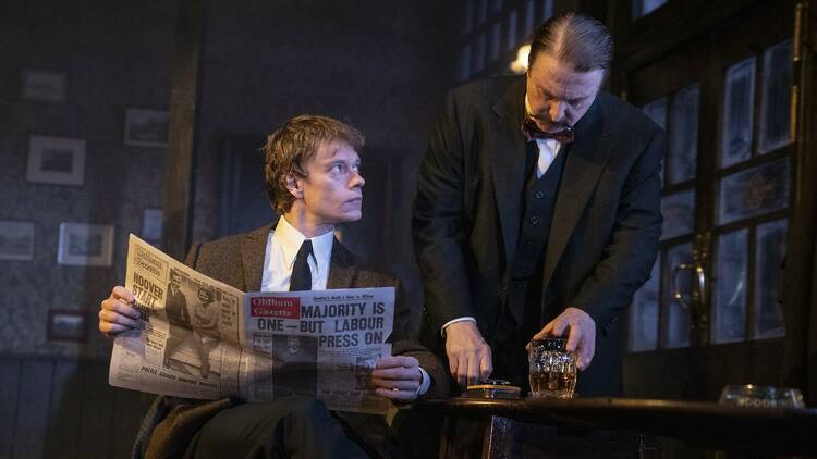 Alfie Allen and David Threlfall in Hangmen (2022)