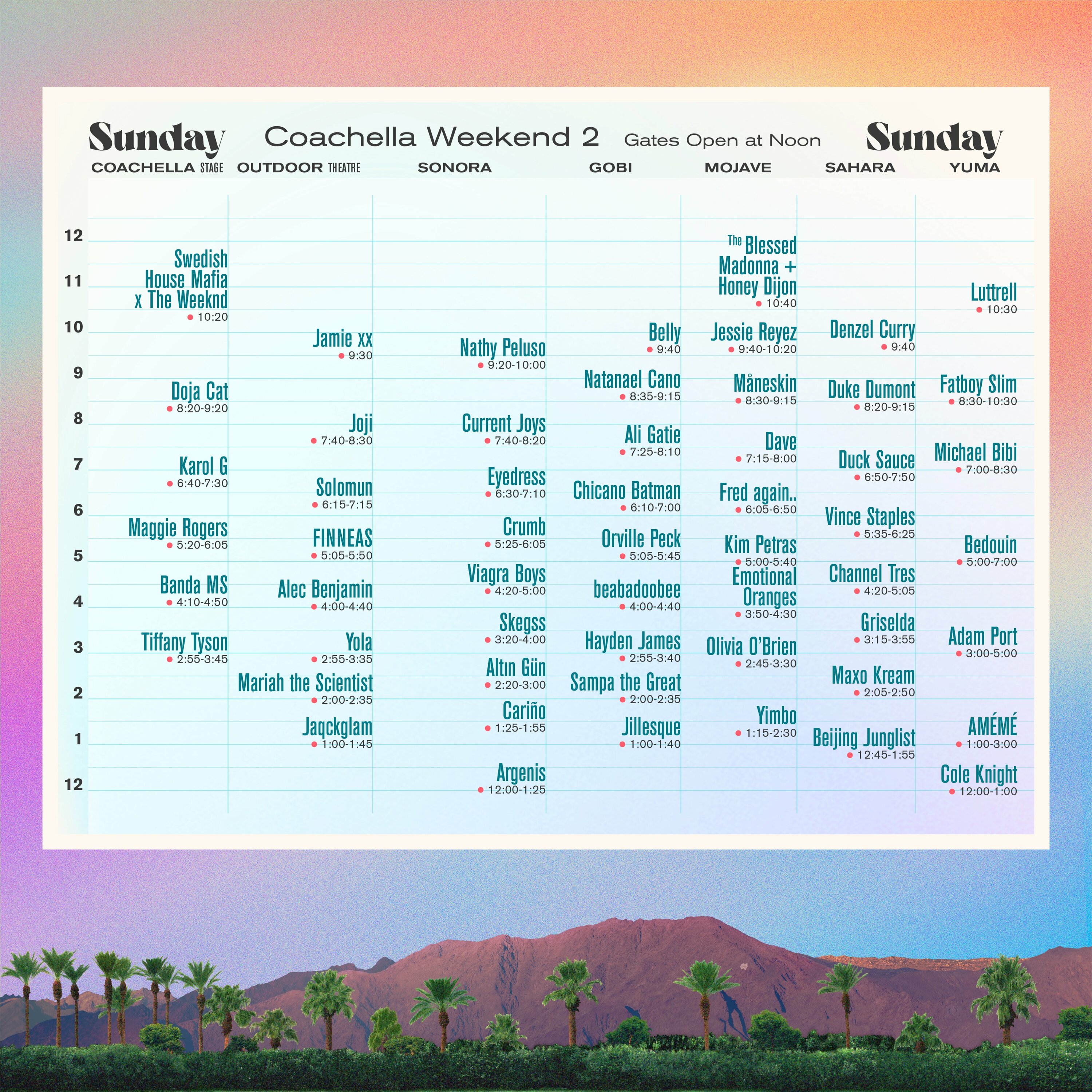 Coachella 2022 Lineup and Schedule Info is Here for Weekend Two