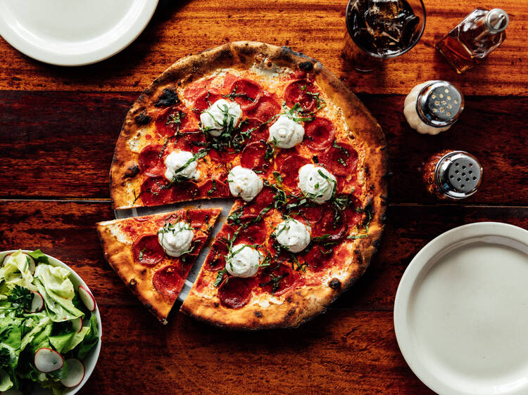 Pepperoni & Whipped Ricotta Pizza​ at Coalfire