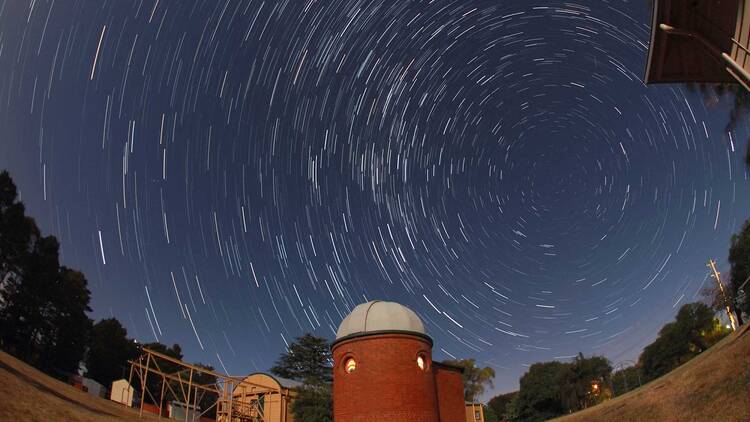 A brick cylindrical observatory in Ballarat.