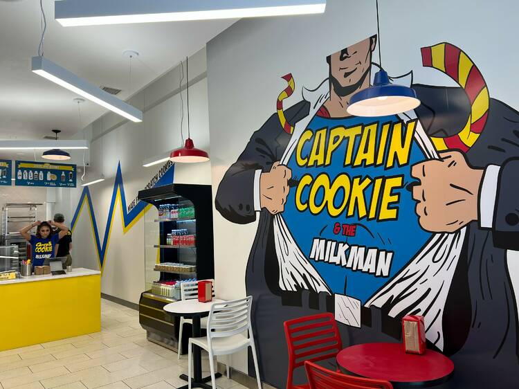 Save the day at a superhero-themed dessert shop by Astor Place