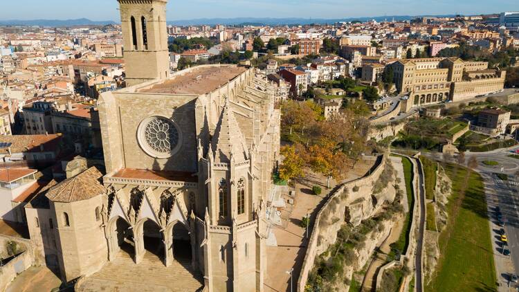 Un 11 de septiembre iluminado en Manresa