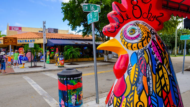 Miami Eighth Street Little Havana Calle Ocho