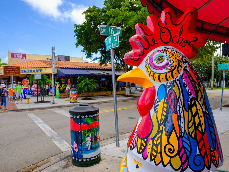 Miami Eighth Street Little Havana Calle Ocho