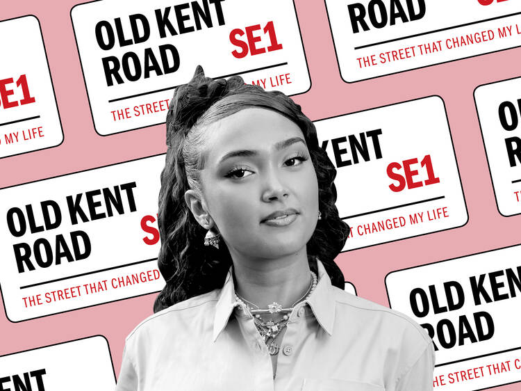 Joy Crookes and Old Kent Road signs