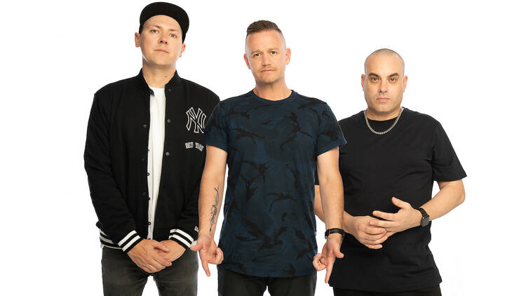 Australian hip-hop trio Hilltop Hoods.