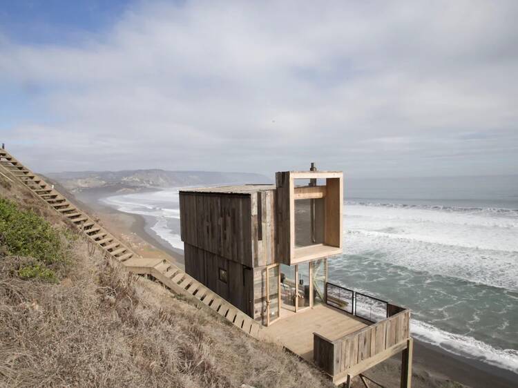 Stay in this super-stylish Airbnb-on-stilts at the edge of the world