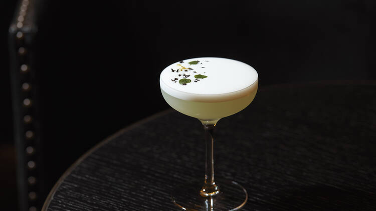 Olive Sour cocktail at Gold Bar