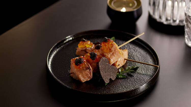 Tasmanian salmon marinated in white miso at Gold Bar at Edition