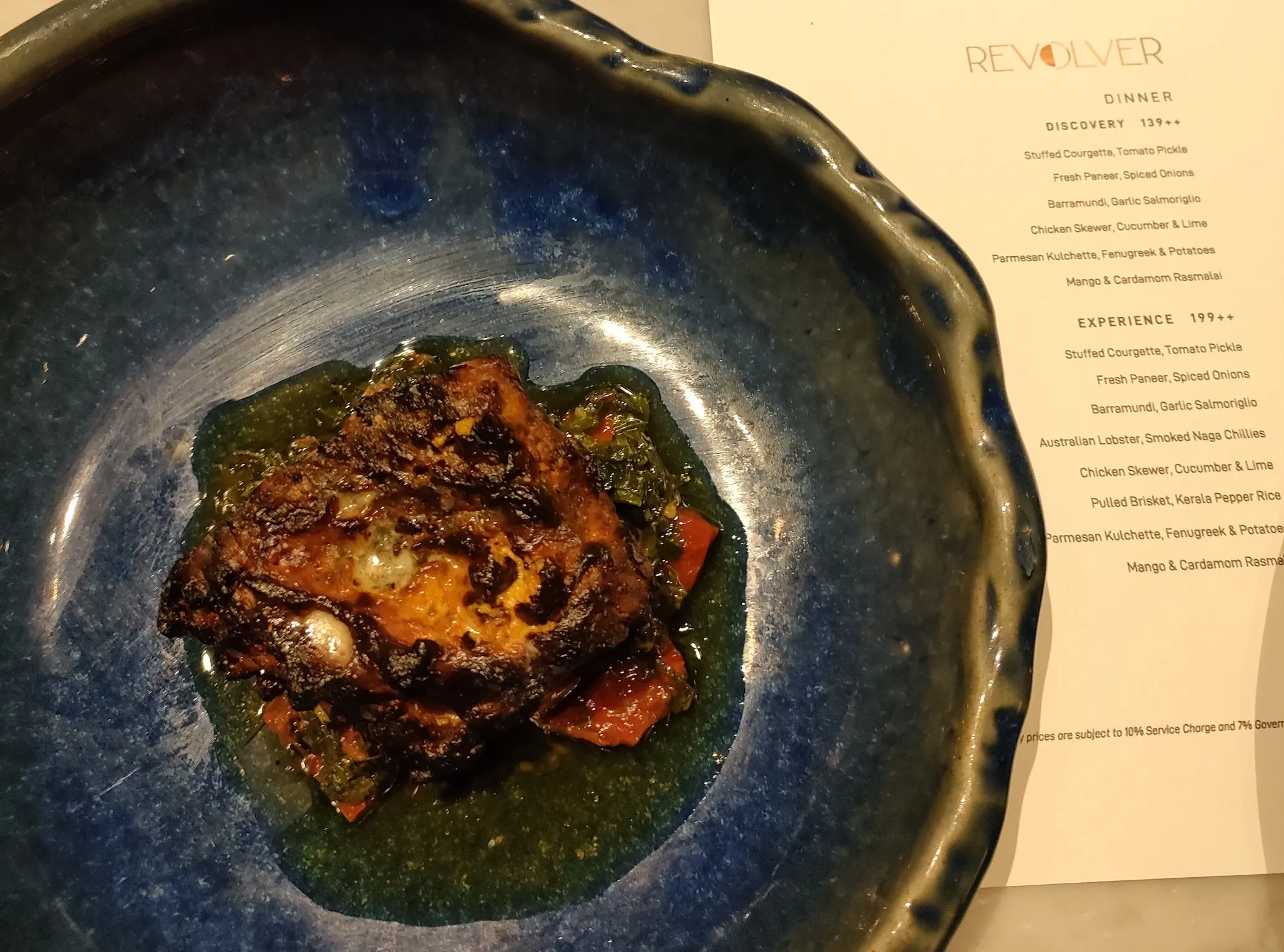 Barramundi with Garlic Salmoriglio