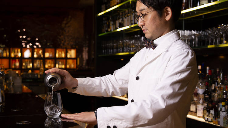 Bartender Shinya Koba at Bulgari Ginza Bar