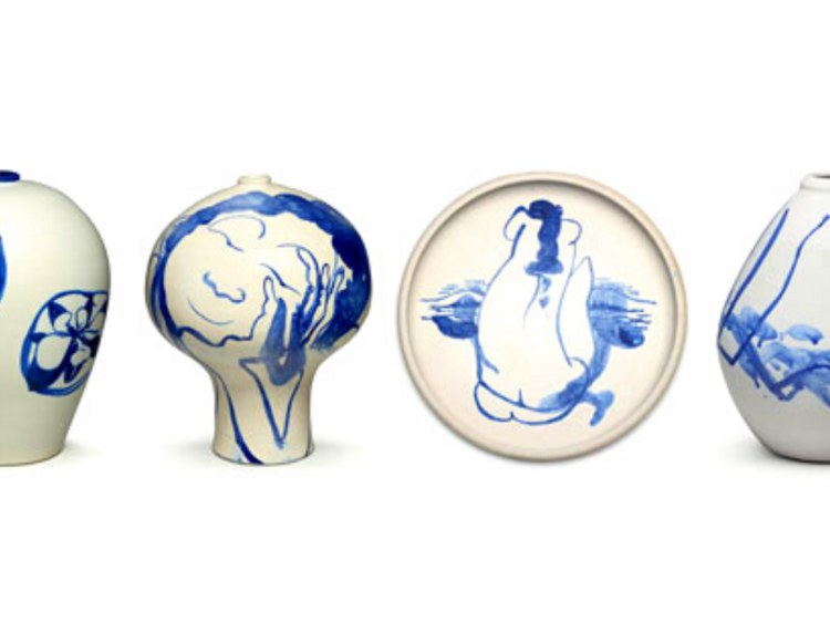 Immerse yourself in Brett Whiteley's Blue and White ceramic exhibition