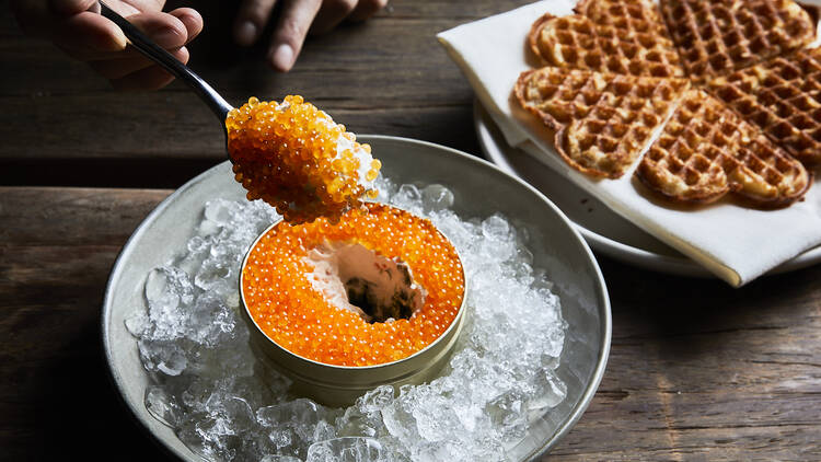 A caviar entree 