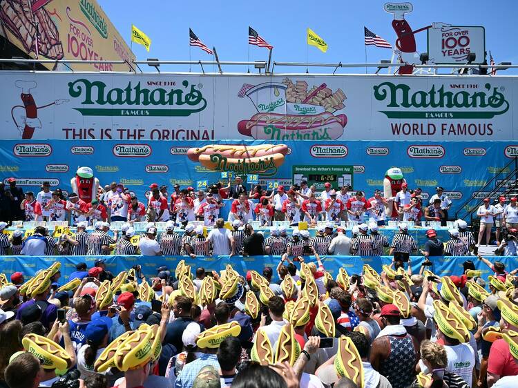 Don't throw up at the Nathan’s Hot Dog Eating Contest