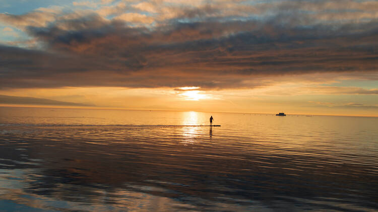 3. Paddleboard on Lake Geneva