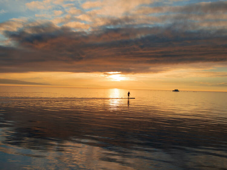 3. Paddleboard on Lake Geneva