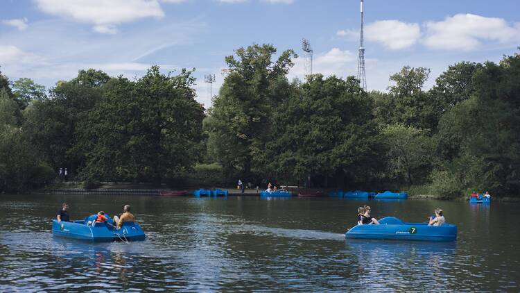 Pedalo rides at Crystal Palace Park